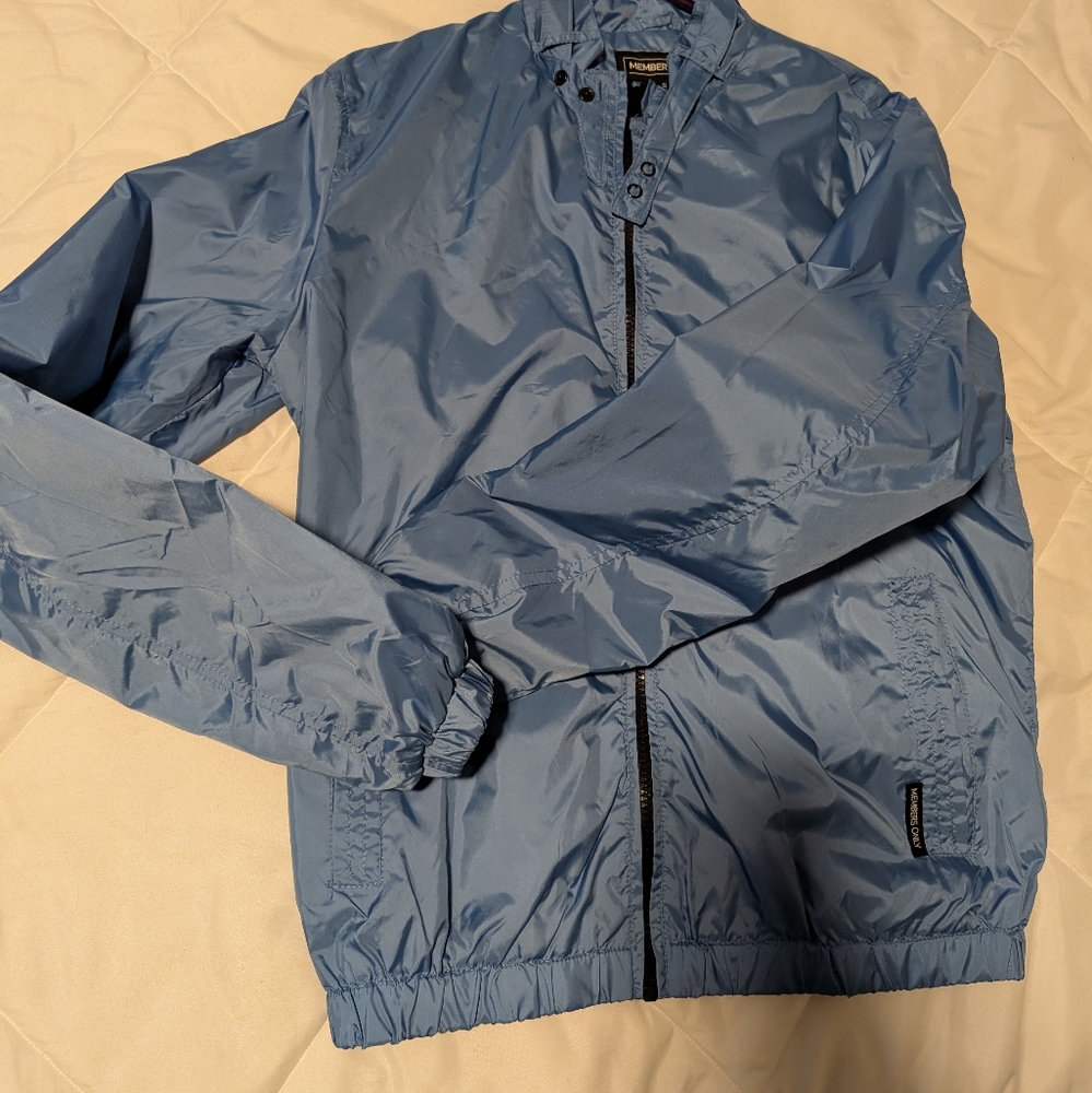 Light Blue Windbreaker Jacket - image 1